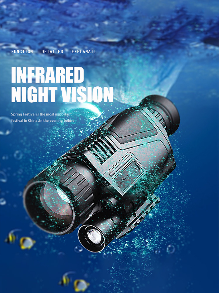 Infrared Night Vision Monocular Telescope Hunting Camera Connect with Phone And PC Use For Day And Night Rechargeable Battery