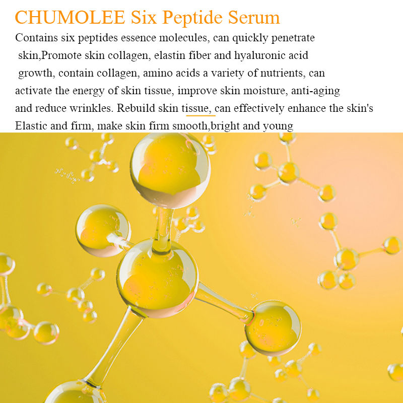 CHUMOLEE six peptides Face Serum Anti-Aging Wrinkle essence cream Whitening Firming Moisturizing Skin Care serum 25ml