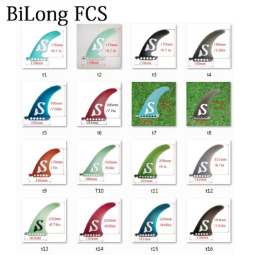 BiLong FCS Surfboard Fins /6-7-8-9 inch Fiberglass Paddle Board Fin Longboard Fin Sup Board Center Fin Inflated Board surfing