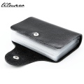 24 Holders PU Leather Card Holder Card Case Business Men Women Credit Passport Card Bag ID Passport Card Wallet F065