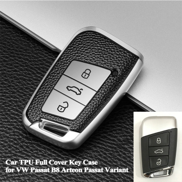 1pc High quality TPU Car Key Case Cover Shell Styling Accessories for VW Volkswagen Passat B8 Arteon Passat Variant 2016-2020