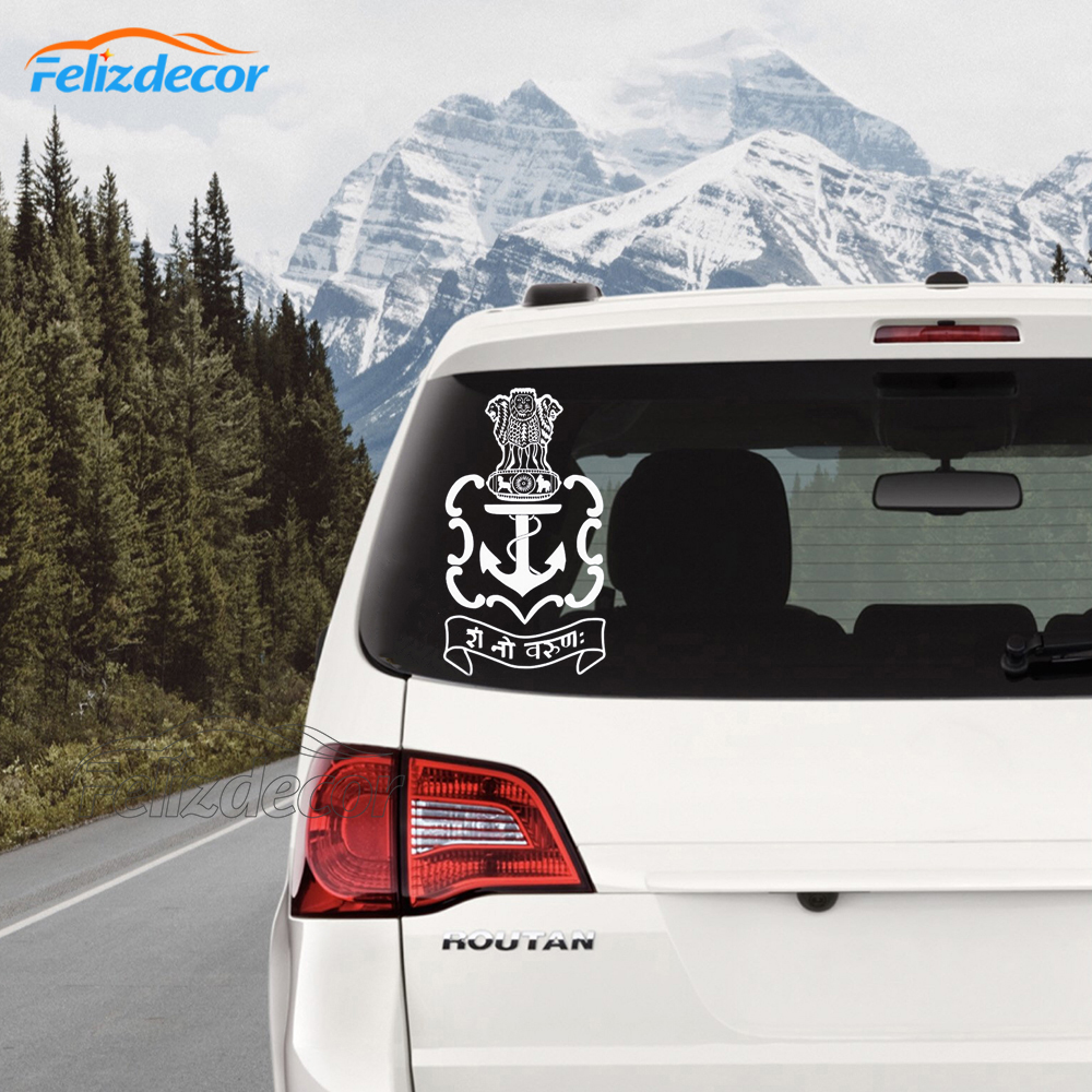 15*27cm Fusion Indian Navy For Car Sticker Bumper Hood Sticker Art Vinyl Sign Decals Car Decor L978