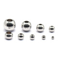 100Pcs Stainless Steel Ball Through Mail Eye Gold Loose Bead Diy Accessories Perforation Drilling Solid Steel Ball 2 3 4 5 6mm