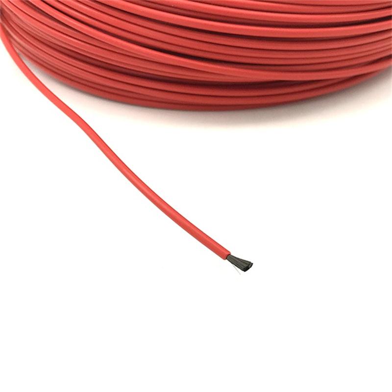 15m 24K Fluoroplastic Jacket Carbon Fiber Heating Cable Hotline Wire Floor Heating Wire 17 Ohm/m