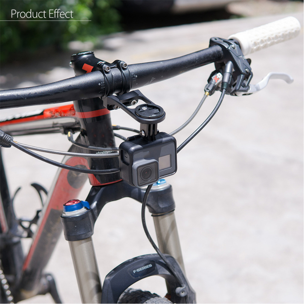 INBIKE 3 in 1 Out-front Bike Bicycle Computer Stem Extension Mount with Gopro Camera Adapter For GARMIN Bryton CATEYE Bike Stand
