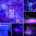 Portable UV Flashlight Ultraviolet LED Light Zoom Mini Torch Light Money Detector Scorpion Waterproof Lamp Detector Torch