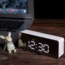 Multi Functional Digital LED Mirror Alarm Clock Desktop Table Clock With Night Lights temperature Home alarm clock 9A05