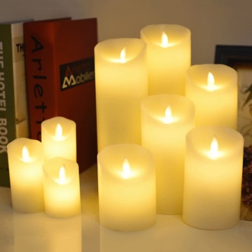 Led Candle Made By Paraffin Wax,Christmas Flameless Led Wax Candle Lamp Decorative,Home Room/Wedding Decoration Led Candles