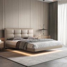 Modern Platform Bed with LED Lighting