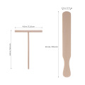 2pcs Pancake Cooking Pie Tool Chinese Wooden Crepe Maker Spreader And Spatula Tortilla Rake Batter Spreading Stick