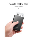 Metal Card Holder Wallet for Men Business Card Case Automatical Aluminium Credit Card Organizer Wallet Minimalism Cardholder