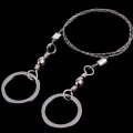 Field Survival Stainless Wire Saw Hand Chain Saw Cutter Outdoor Emergency Fretsaw Camping Hunting Wire Saw Survival Tool