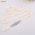 TOPQUEEN S337 Bridal Sash Belt Rhinestone Crystal Wedding Belt Bridesmaid Dress for Wedding Sequined Dress Rhinestone Applique