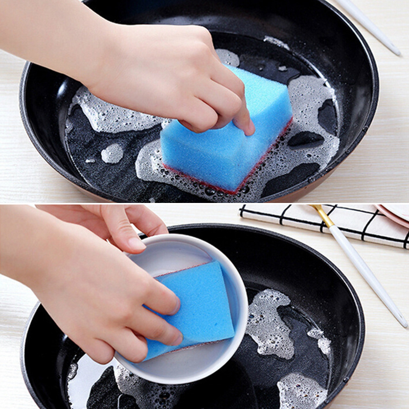 1/10pcs Household Dishwasher Sponges Cleaning Universal Sponge Brush Set Washing Scourer Dirt Remover Kitchen Cleaning Tools
