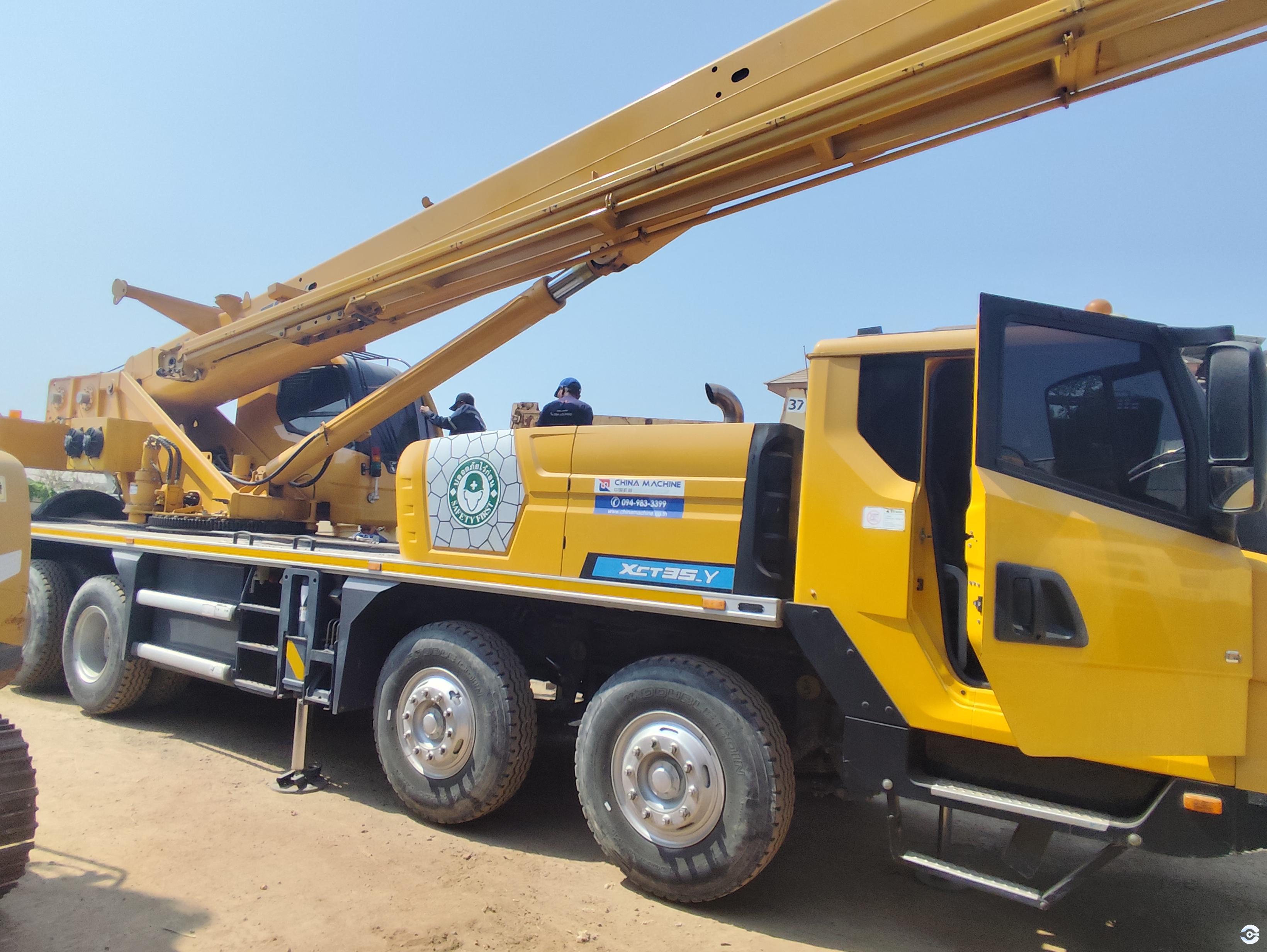 Low-hour used XCMG truck crane, inspected and ready for immediate sale