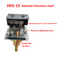 HFS-25 HFS-20 HFS-15 Paddle Water Pump Flow Switch Water flow switch 1" 1/2" 1/4"