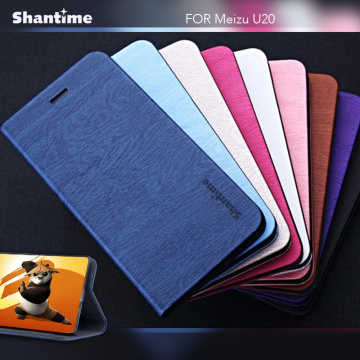 Book Case For Meizu U20 Flip Case Pu Leather Phone Bag Case Tpu Soft Silicone Back Cover For Meizu U10 Card Slots Business Case
