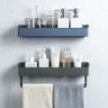 40cm Bathroom Shelf Wall Mounted Shampoo Shower Shelves Holder Kitchen Storage Rack Organizer Towel Bath Accessories