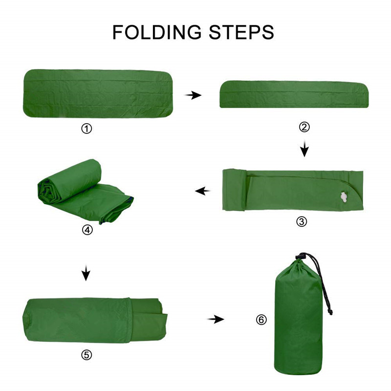 Outdoor Inflatable Cushion Sleeping Pad Lightweight Waterproof Air Mattress Portable Inflatable Mattress Camping Mat