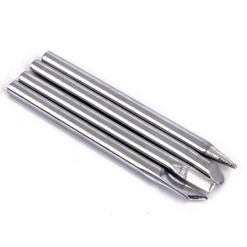 4pcs Electric Soldering Iron Tips Replaceable Solder Head 65mm Length 4.4mm Diameter For 40W Electric Solder Welding Machines