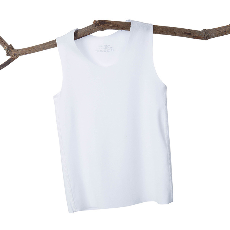 Modal Children Tank Top Free-cut Vests For Boys Girls Undershirt Kids Underwear Model Baby Singlet Teenager Camisole 2-12T