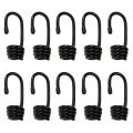 10 Pcs Plastic-coated Bungee Shock Cord Hook Spiral Wire Hooks for 6mm Elastic Rope
