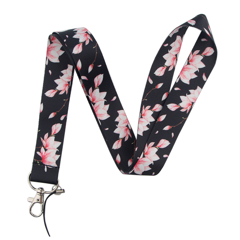 BH1160 Blinghero Flower Plants Style Rose Lanyard Keys Phone Holder Funny Woman DIY Lanyard