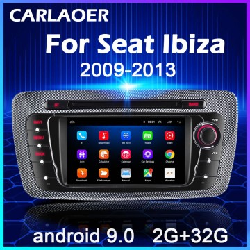 Android 9.0 Car Radio For Seat Ibiza 6j 2009 2010 2012 2013 MK4 FR GPS Navigation 2 Din Screen Audio Multimedia WIFI 2din Player