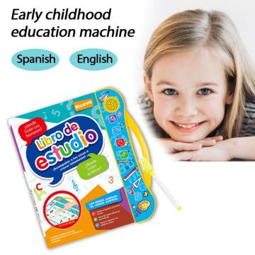 Spanish English Reading Machine Children Early Educational Learning Machine Toys Multifunctional Music E-book Kid Christmas Gift