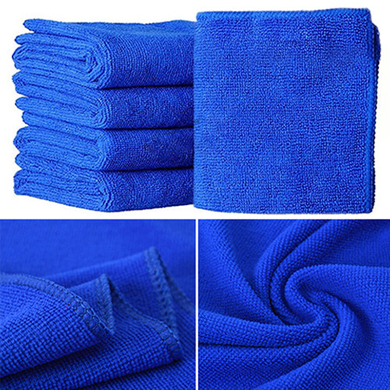 5 pcs/set Microfibre Cleaning Towel Soft Washing Cloth Towel 25*25cm Car Home Microfiber Cleaning Cloth Household Cleaning Tools
