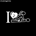 Langru I Love To Have Sex Sexy Girl Guy Heart Car Truck Window Vinyl Decal Sticker Accessories Jdm