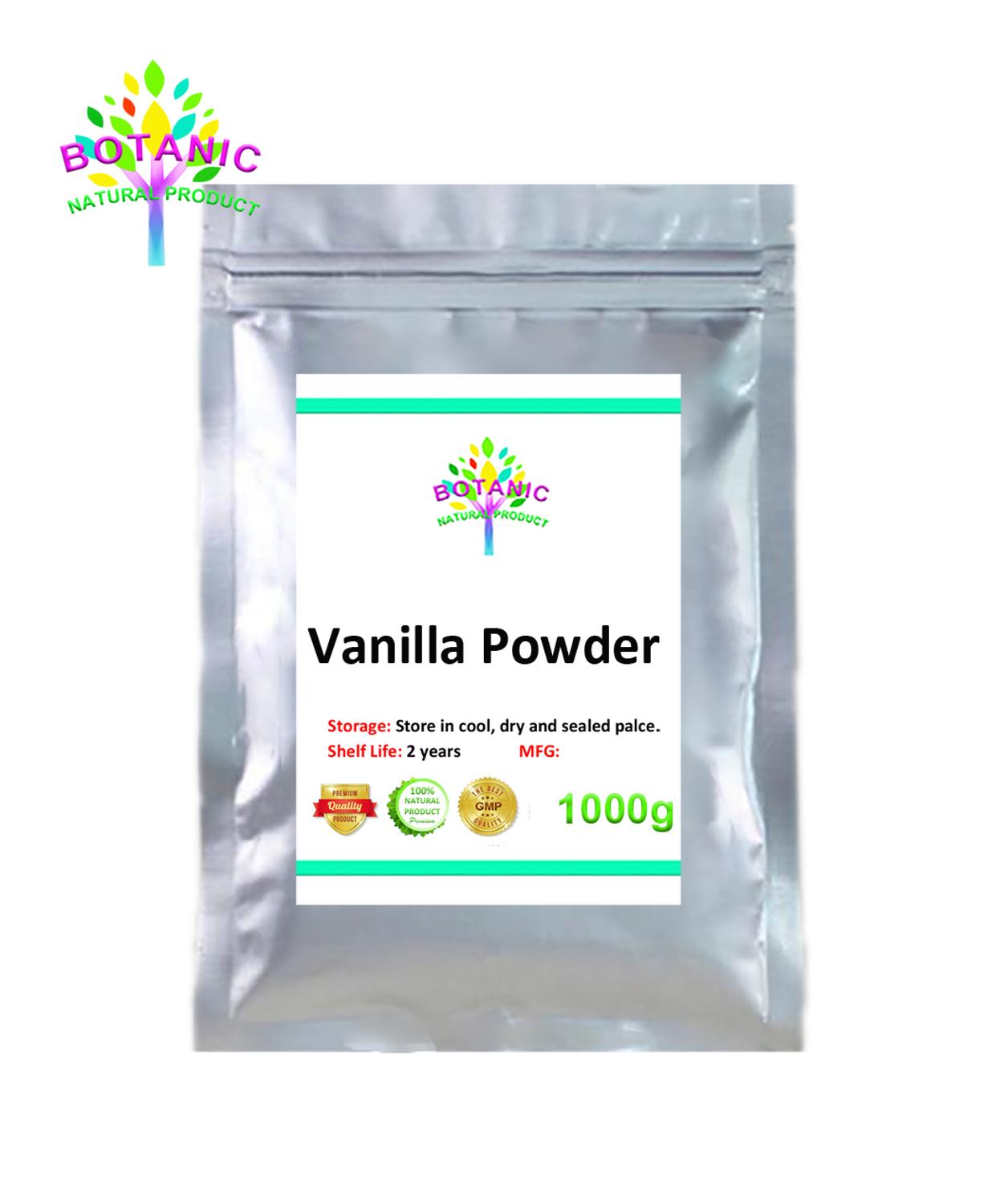 100 / 1000g. High quality organic vanilla bean extract powder quality assurance vanilla, excellent quality. Free delivery