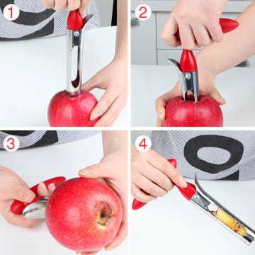 Stainless Steel Apple Cutter Knife Corers Fruit Slicer Multi-function Cutting Vegetable Core Removed Kitchen Tools