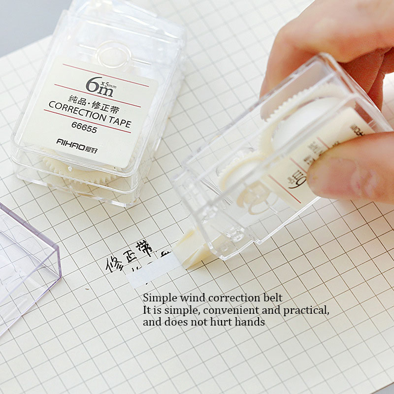 Error Text Correction Simple and Transparent 6m Correction Tape Student stationery School Office Supplies