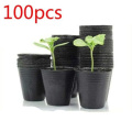 100pcs Plant Nursery Plant Pots Garden Growing Pot Home Garden Planter Nursery Pots Flower Seedlings Sowing