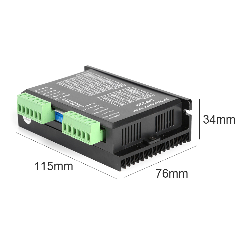 5.6A Digital Stepper Motor Driver Lightweight Gadgets 2-Phase DM556 Easily Carrying for Nema 23 57mm 34 86mm Motor