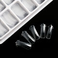 100 Pcs/pack Clear Nail Forms Acrylic Full Cover False Fake Nail Art Tips Quick Building Extension French Manicure Tools