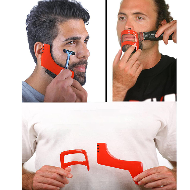 Mustache Beard Styling Template Tools For Men Fashion Shave Shaping Template Beard Style Comb Care Tool High Quality