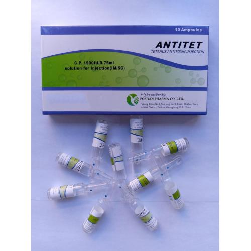 Kinds of Tetanus Antitoxin 1500iu/0.75ml Solution for Injection, Wholesale Tetanus Antitoxin 1500iu/0.75ml Solution for Injection