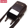KAVIS Genuine Cow Leather Men Shoulder Bags Messenger Bag Male Handbag Business Crossbody bolsos Casual Tote Famous Brand