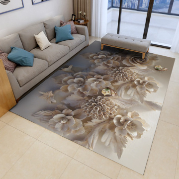 2020 Alfombra Printed Flannel Area Rug Jewelry Flower Pattern Carpet Room Floor Printed Carpet For Living Room Bedroom & Home