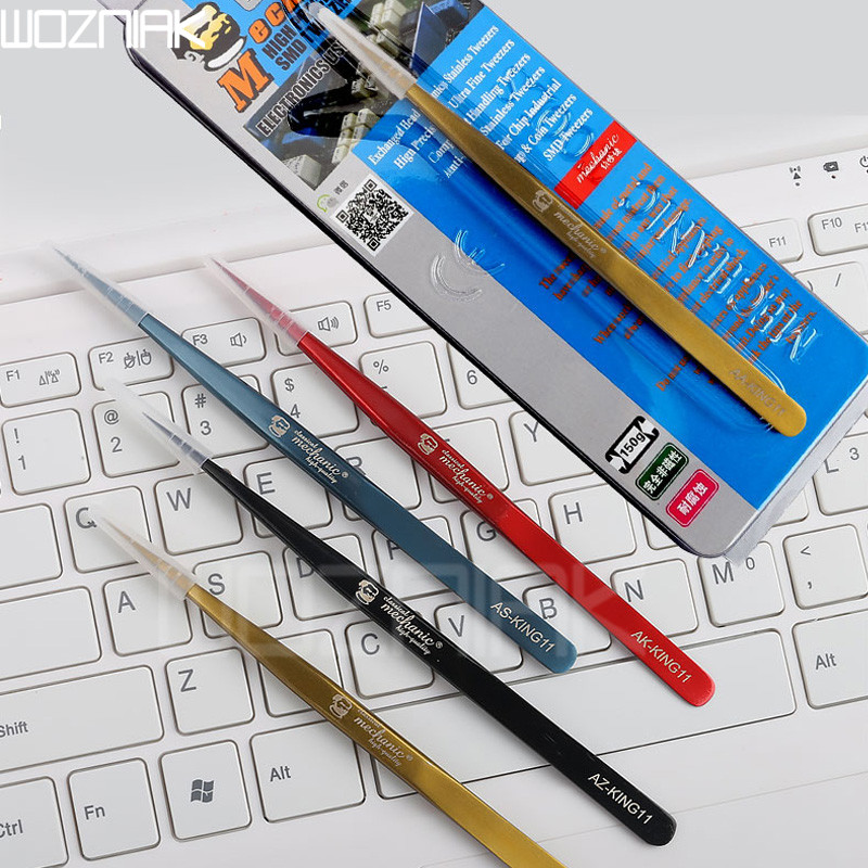 Wozniak Industrial High henacity Colorful Tweezer Clamp for PCB Motherboard IC Repair Tool hot sale