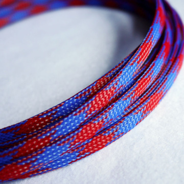 1-30Meters Cable Sleeves Snakeskin Mesh Wire Protecting Nylon Tight PET Expandable Insulation Sheathing Braided Sleeves Blue Red