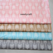 160x50cm Arrow print 100% cotton fabric by Half Meters tissus patchwork for DIY sewing material baby Doll Dress bed sheet Cloth