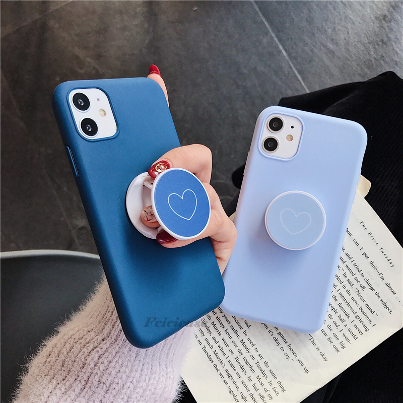 A10E Love Heart Stand Holder Case For Samsung Galaxy A10E SM-A102U SM-A102N SM-A102W Silicone Back Cover