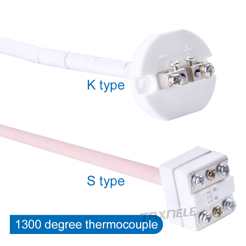 High Temperature Thermocouple K Type S Type Temperature Sensor for Ceramic Kiln Furnace 2372 Fahrenheit 1300 Degree