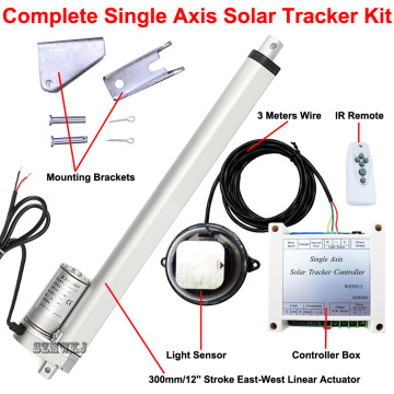DHL Shipping -1KW Single Axis Solar Tracker W/ 300mm/12