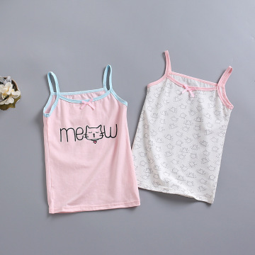 Summer 2020 Girls Tank Tops Kids Underwear Cotton Children Undershirt Girl Singlet Teenager Camisole 2-10years