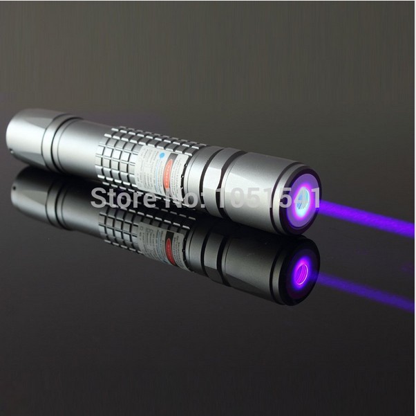 AAA High power 405nm purple-blue violet laser pointers 1000m 10w burning black match/cigarettes Uv counterfeit detector,free shi
