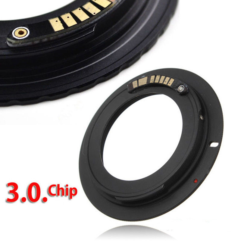 New High Quality Lens Adapter Black For M42 Chips Lens to Canon EOS EF Mount Ring Adapter AF III Confirm